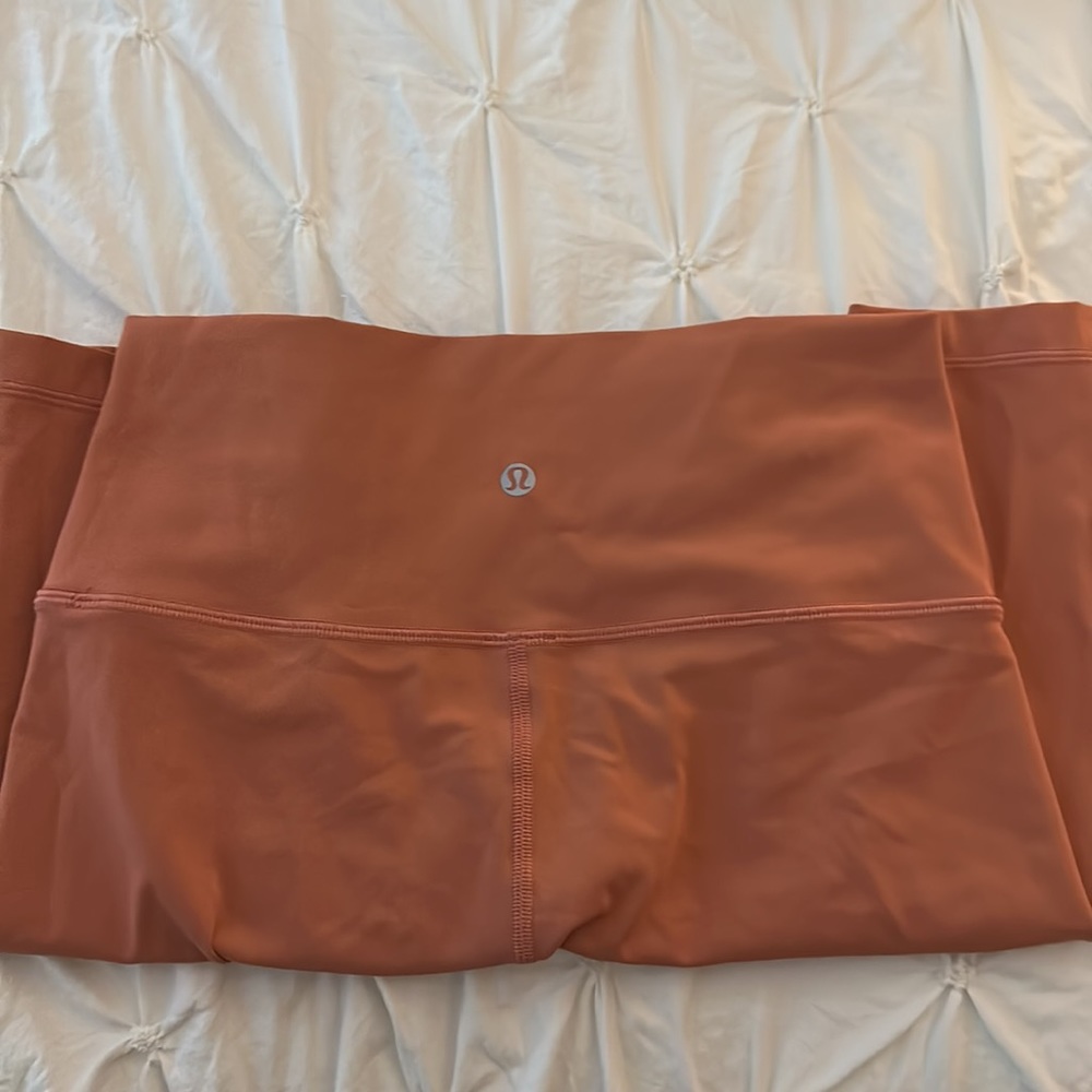 Lululemon Wunder Under Burnt Orange color WORN ONCE